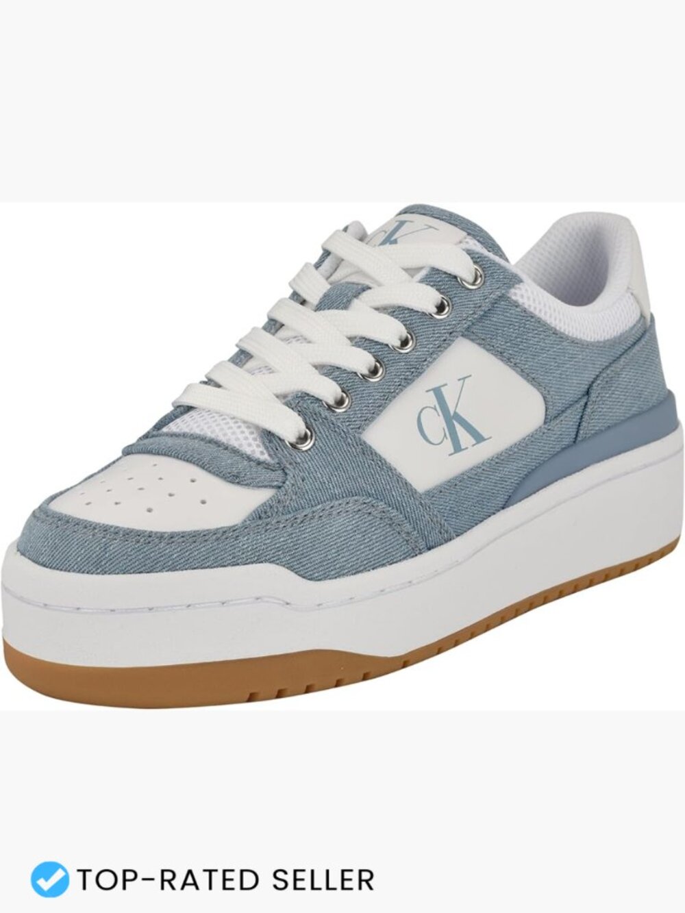 Womens Retro Lace Up Low Top Sneakers Denim Textile Casual Tennis Shoes